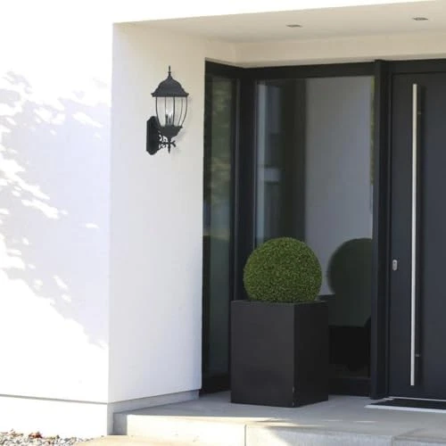  2442-BK Tiverton Wall Lanterns, Black  - Picture 3 of 4