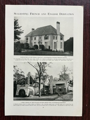 Dwight James Baum Eugene Lang Architect Homes Photo Town & Country Magazine 1917