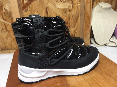 #ad NWOT GBG Los Angeles Snow Boots Womens 8M Black Glossy Puffer GGLEIZA2 SC $17.99