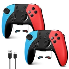 2 Pack Wireless Controller for Nintendo Switch/Lite/OLED, Hall Effect Joystic...