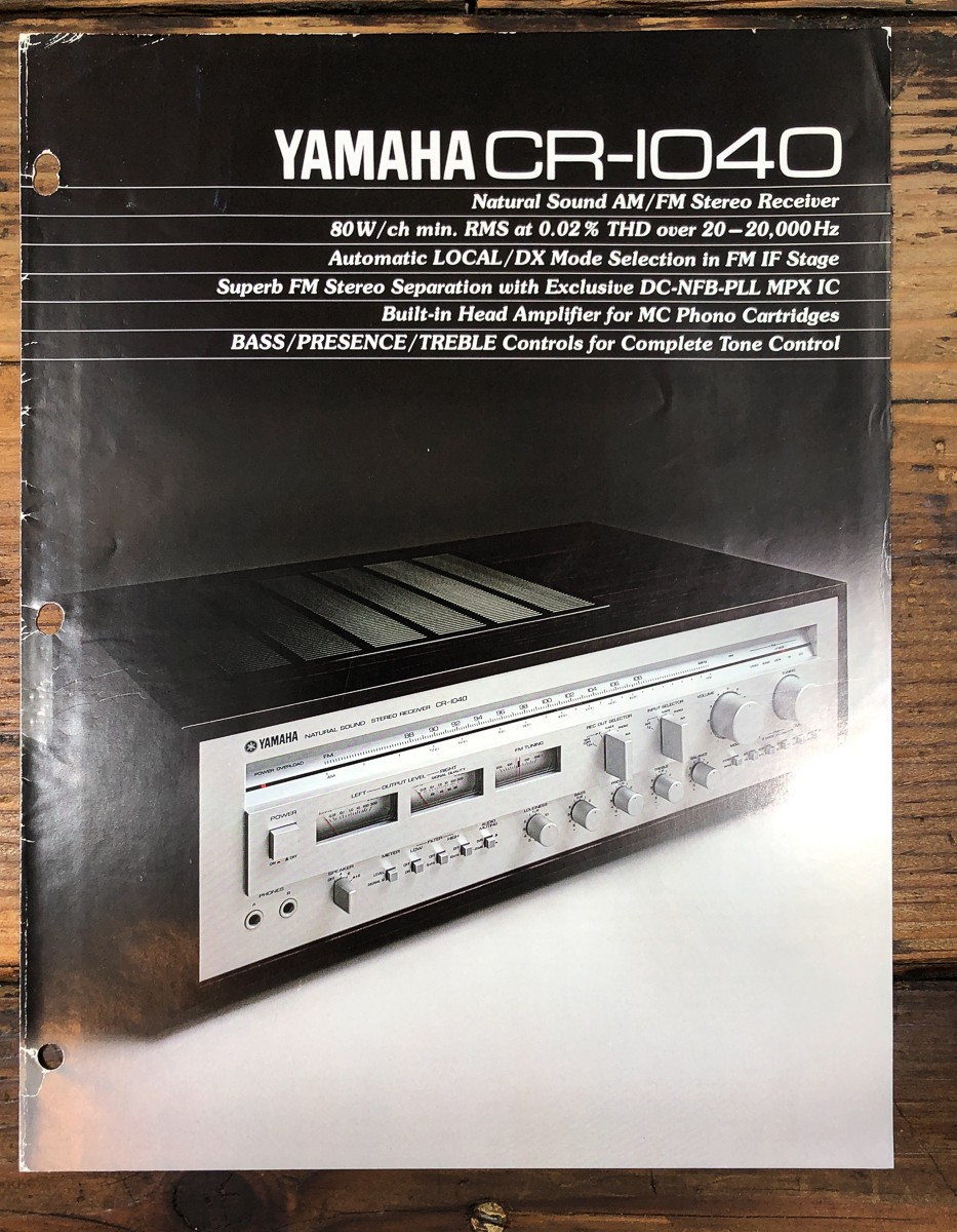 Yamaha CR-1040 Receiver Dealer Brochure Brochure *Original*