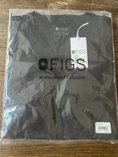 Figs Supersoft Longsleeve Underscrub black Crew Neck Pima Cotton Brand New