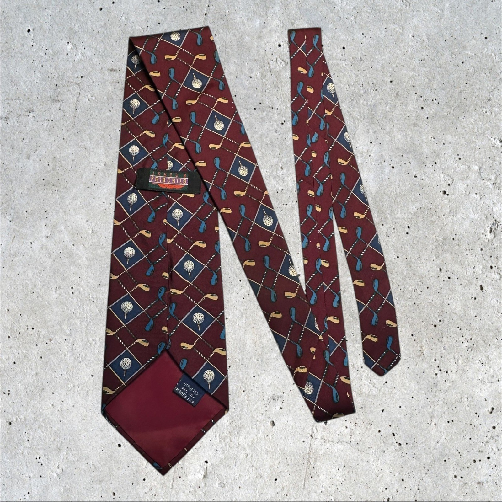 Lot of 5 Mens Golf Themed Ties Neckties Made in USA Novelty Print thumbnail 17