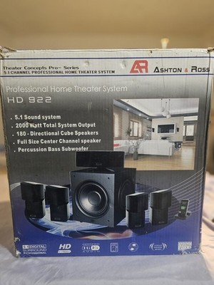 Ashton & Ross HD 922 Home Theater System 5.1 Surround Sound - OPEN BOX / NEW
