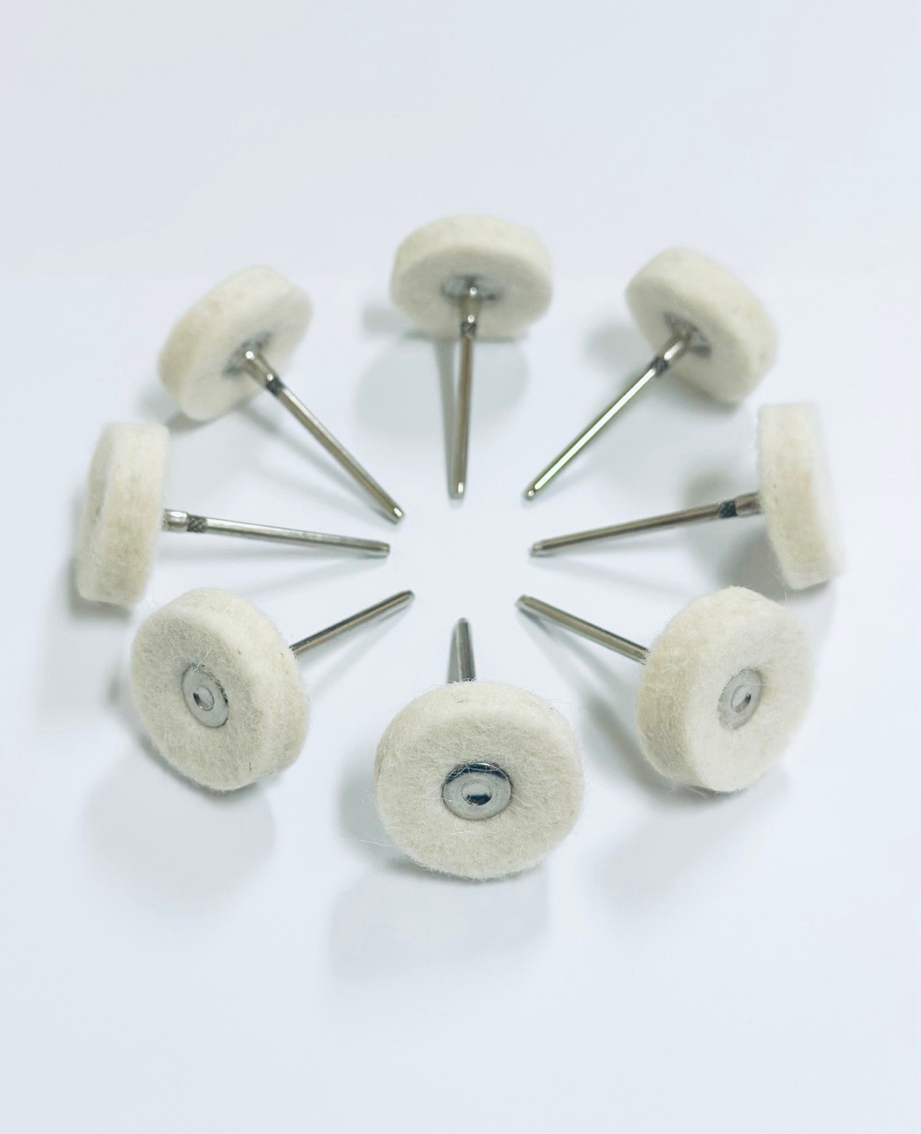 8pcs Felt Polishing, Buffing Dremel Rotary Polishing Wheels Kit