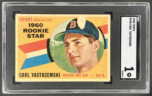 Carl Yastrzemski 1960 Topps #148 RC SGC 1
