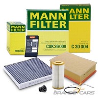 Mann Inspektionspaket FÜR Audi A3 Seat Leon Skoda VW Golf Tiguan Passat 2.0 TSI
