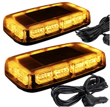 2pcs 48led Amber Strobe Lights Magnetic Roof Bar For 12-24v Trucks Vehicles 2pcs 48led Amber Strobe Lights Magnetic Roof Bar For 12-24v Trucks Vehicles