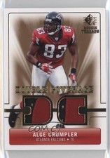 2007 SP Rookie Threads Double Coverage Alge Crumpler #DC-AC l9a