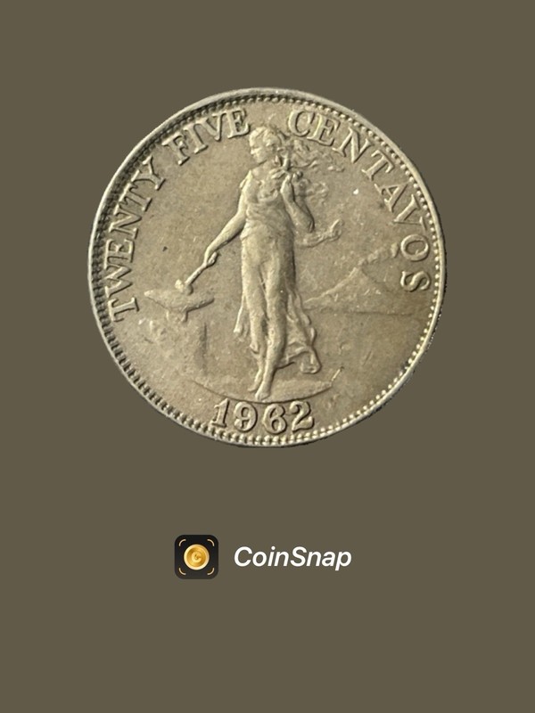 Philippines 25 centavos · 1962