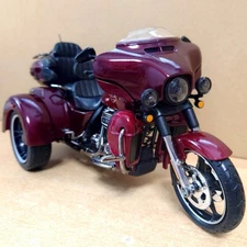 Harley-Davidson 1/12 Triglide Trike Miniature Model Red Display Toy New