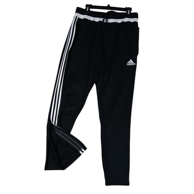 Adidas Climacool Track Pants Mens XL Black 3 Stripes Logo Performance Running