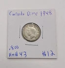1948- Canada Dime KM#43