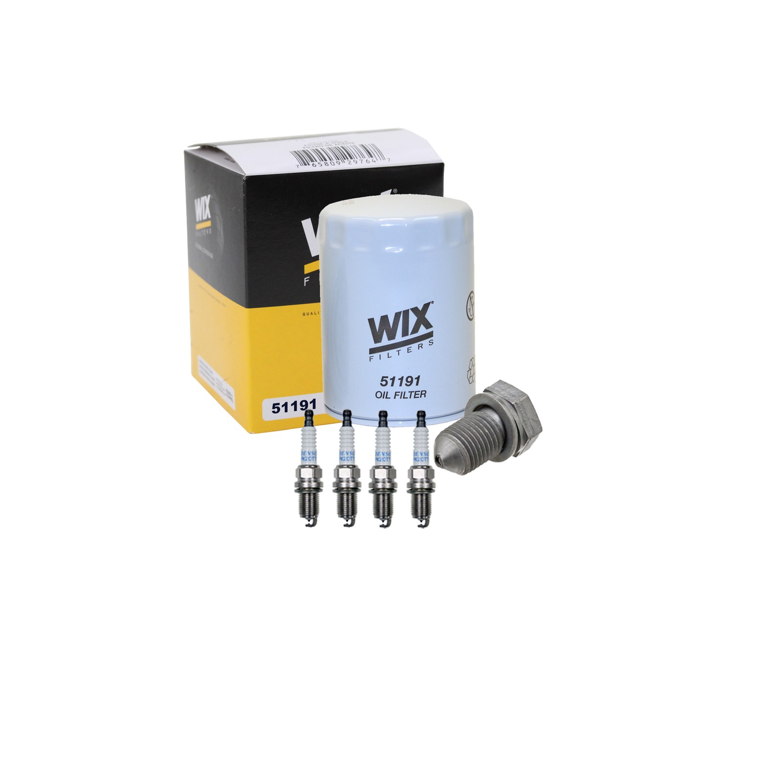 Wix Engine Oil Filter  Denso 4 Platinum TT Spark Plug kit for A4 Quattro 1.8 L4
