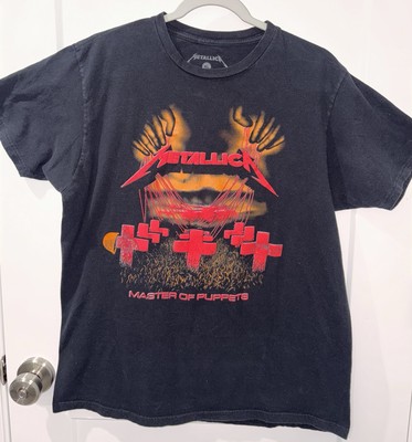 Metallica  Master of Puppets  t-shirt XL  Modern License Reprint Black 