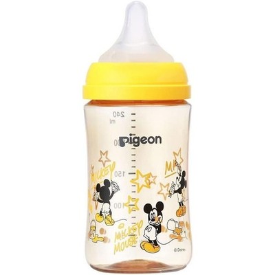 Pigeon Breastfeeding Bottle 240ml for babies from 3 months Disney Mickey Pattern