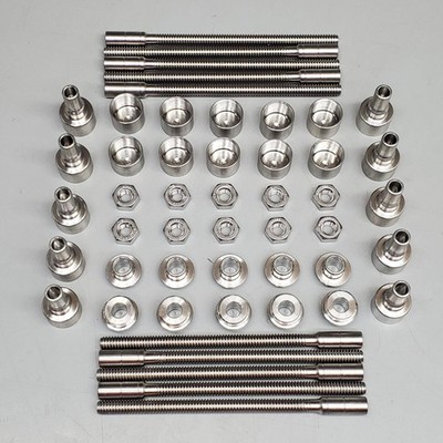 HAAS Revo (10 Pack) Cable Rail Swage Stud Tension Fitting Assembly 3/16'' Stainle