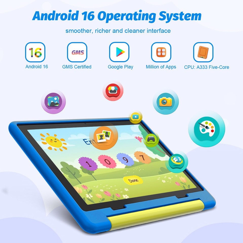 10 Inch Tablet for Kids, Parental Control,Free Kids APP 10 inch,6000mAh ...