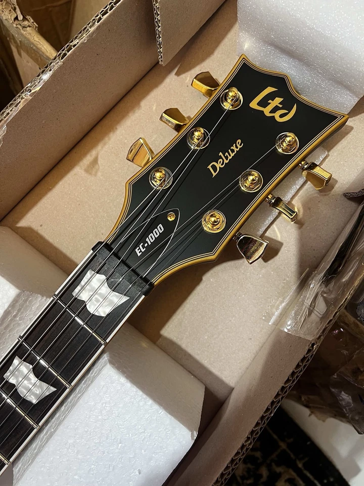 High Quality Professional Custom ESP LTD EC-1000 Electric Guitar - Vintage Black - Image 3 of 4