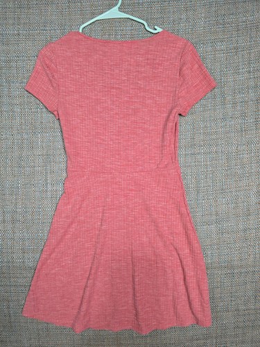 Arizona Jean Company Women's Dress Knee Length Small Red Cap Sleeve - Picture 6 of 7