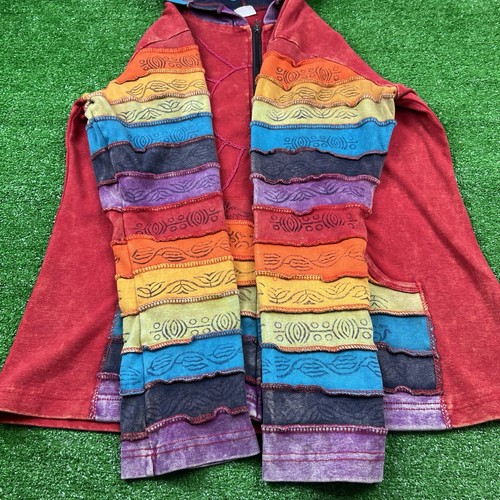 Greater Good Network Damen Sunshine Rainbow Full Zip Hippie Hoodie Gr. XXL - Bild 3 von 11