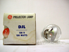 DJL Projector Projection Lamp Bulb GE 120V 150W AVG 15-HR LAMP