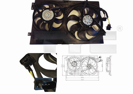 TYC LüFter, MotorküHlung U.A. FüR Audi, Seat, Skoda, VW-image