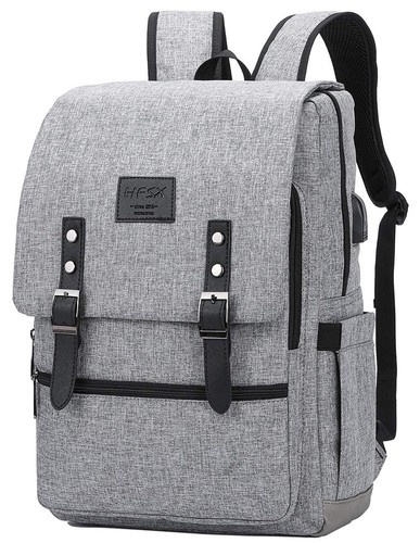 Vintage Backpack Anti Theft Laptop Backpack Men Women Business Travel Compute...