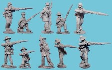28mm American Civil War Confederate Miniatures Firing MMCO8A