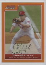 2006 Bowman Chrome Orange Refractor 12/25 Chase Utley #170 0b5f