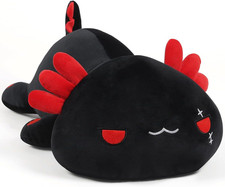Black Axolotl Plush, Cute Plushies Axolotl Stuffed Animals, 12    Soft Salamander