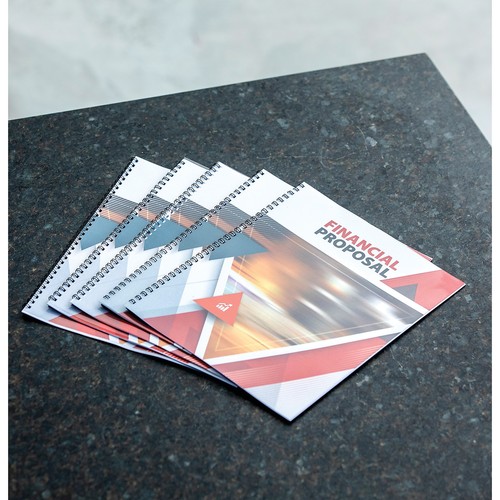 Fellowes Crystals Presentation Covers with Square Corners 11 x 8 1/2 Clear - Picture 3 of 4