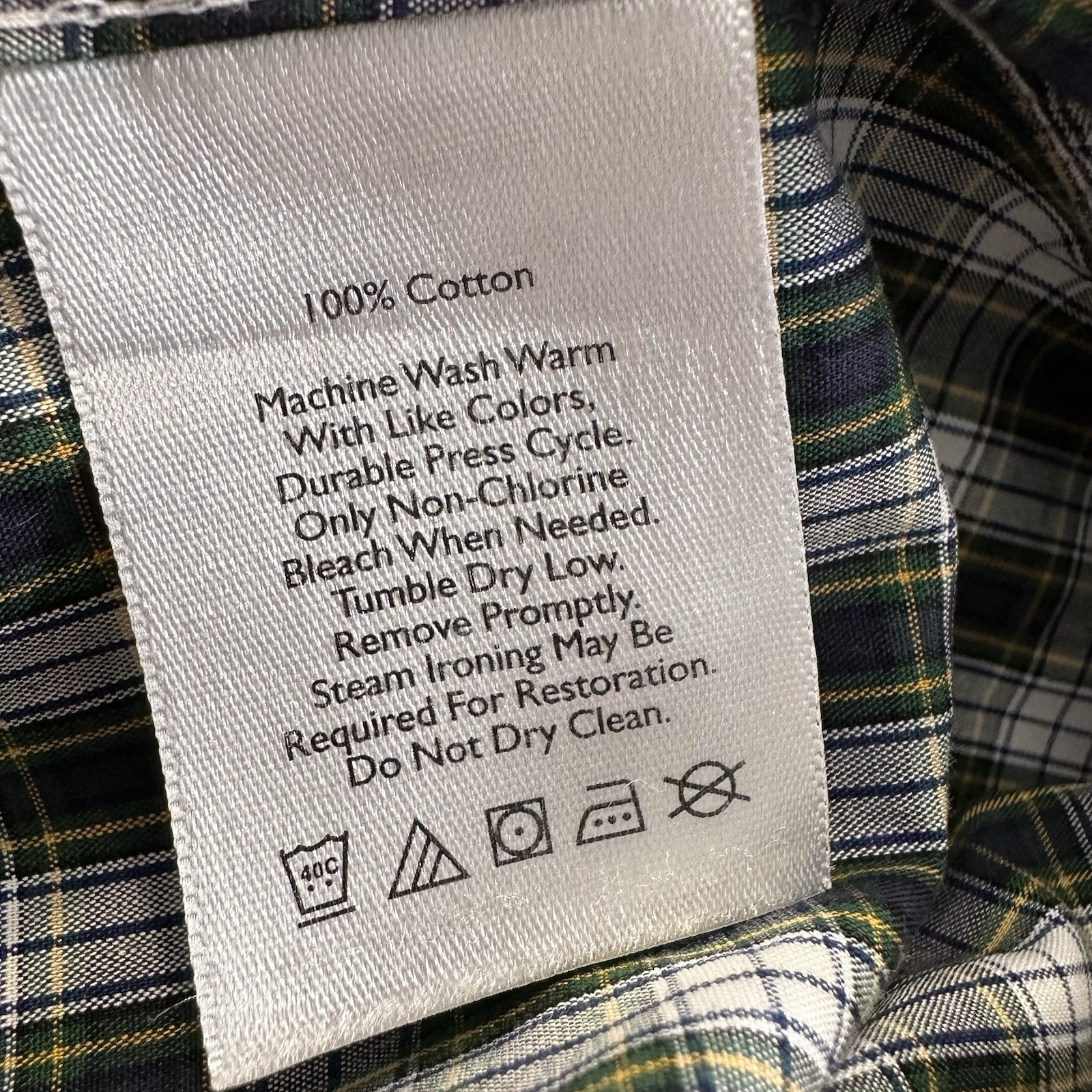 Eddie Bauer Button Down Shirt Mens XL Tall Wrinkle Free Relaxed Fit Plaid image 9