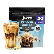 French Vanilla Protein Iced Coffee - Premium 12.8 Ounce Pack of 1 , Brown
