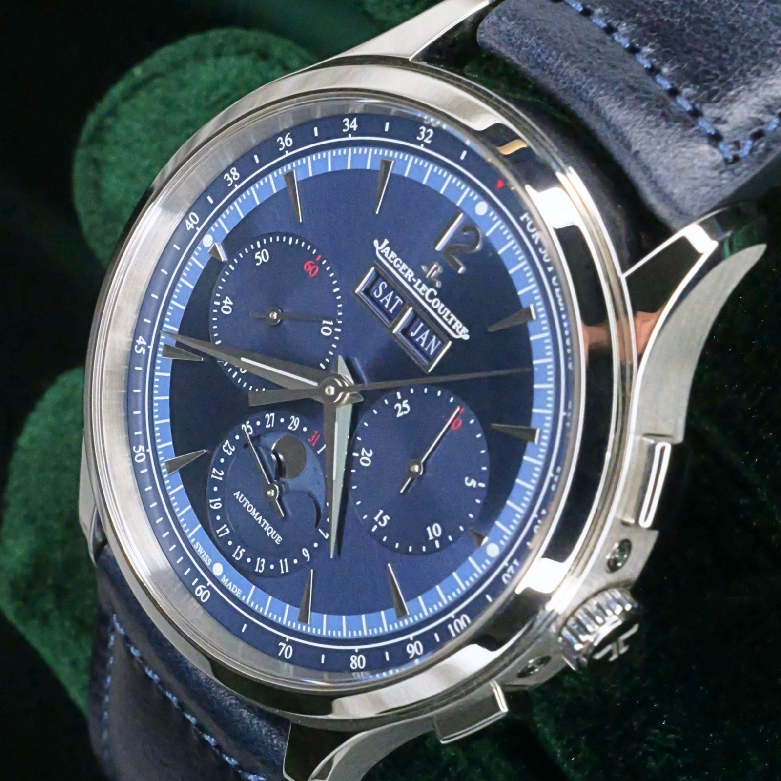 2025 Jaeger-LeCoultre Master Control Chronograph Calendar Blue Dial Q4138180