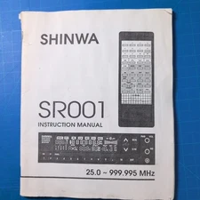 Shinwa SR001 Scanner Manual Only 
