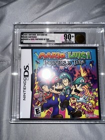 VGA GRADED 90+ UNCIRCULATED MARIO AND LUIGI PARTNERS IN TIME NINTENDO DS WATA