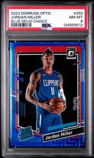 2023 PANINI DONRUSS OPTIC BLUE MOJO CHOICE #250 JORDAN MILLER 13/24 PSA 8