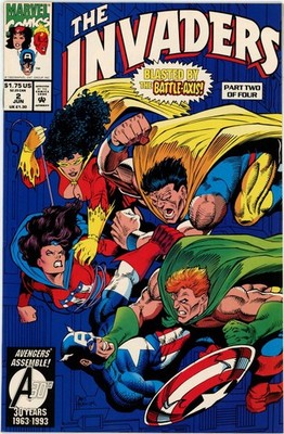 Invaders #2 1993 Marvel Comics VF+ Comic Book Direct