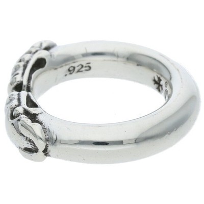Chrome Hearts Double Dog Ring Silver Men's Size 8 Used