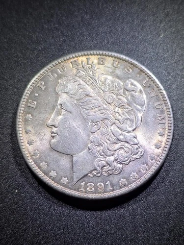 1891 P MORGAN SILVER DOLLAR AU ++