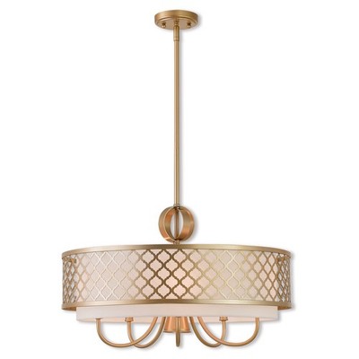 Livex Lighting 41105-33 Arabesque Chandelier Soft Gold