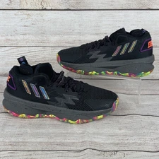 Adidas Dame 8 Big Mood Mens Sz 8.5 Basketball Shoes Multi Color Black