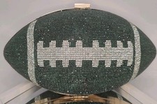 Grüne Fußball-Clutch mit Strass besetzt Neuheit