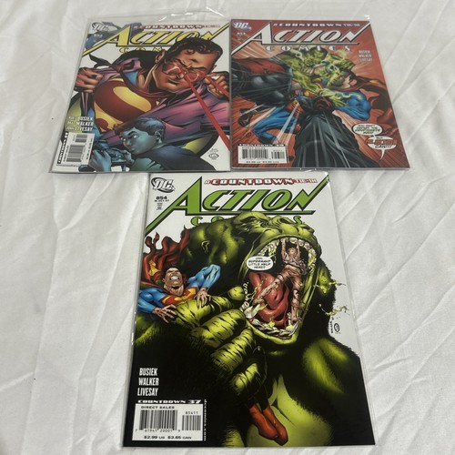 Action Comics #852, 853, 85 DC Comics (2007) Superman "3 2 1 ACTION" BAGGED