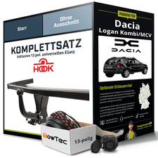 Anhängerkupplung starr für DACIA Logan Kombi/MCV +E-Satz AHK NEU ABE