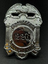 Houston Texas Fire Department badge Chauffeur Badge # 226