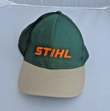 Stihl Outfitters Strapback Hat Cap Green Brown Canvas Outdoors Chainsaws