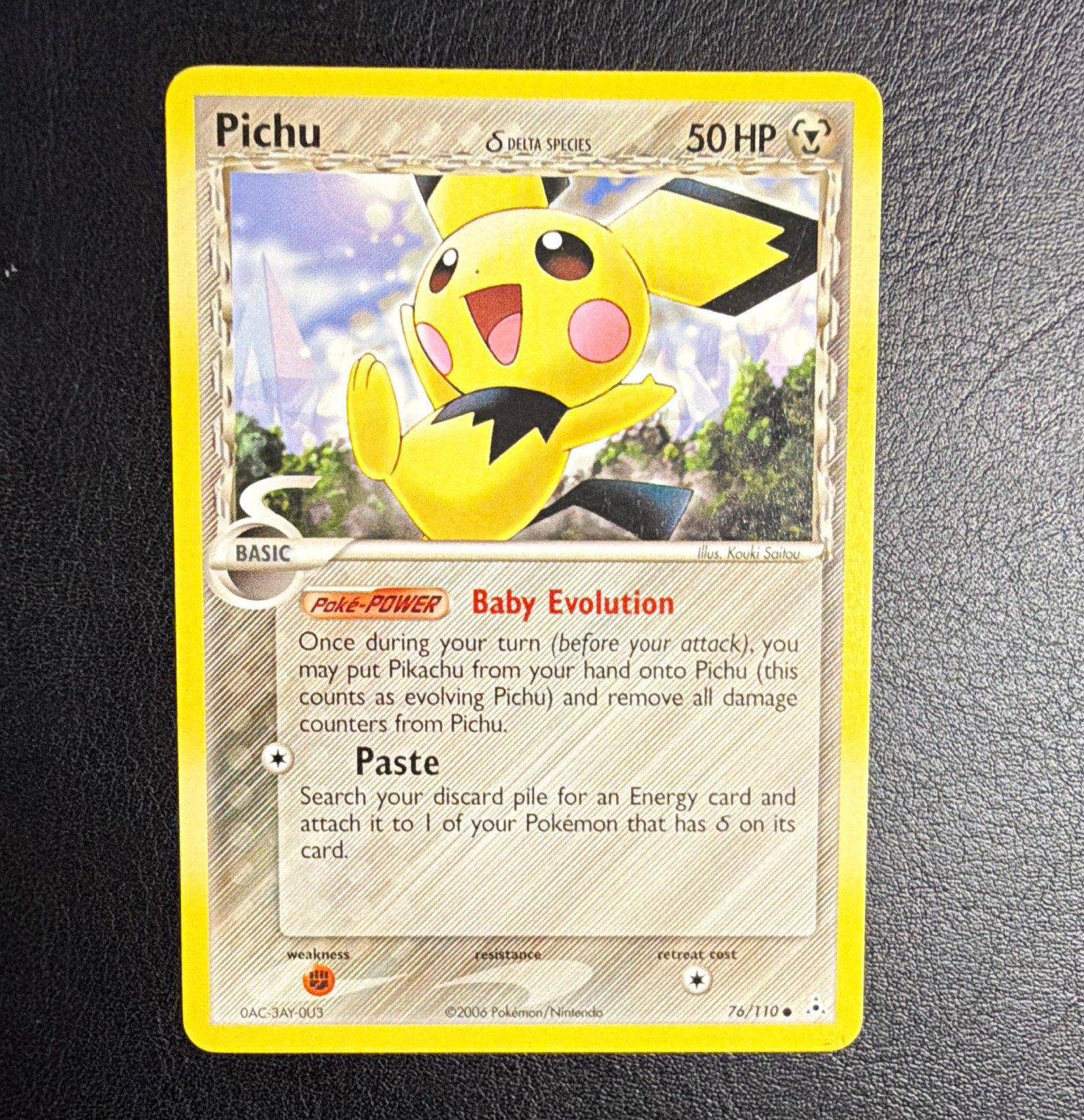 Pokemon TCG Pichu Holon Phantoms 76/110 Delta Species Regular Common EN 50HP