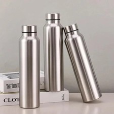650/1000ml Vacuum Insulated Stainless Steel Water Bottle Outdoor Sport Flask New